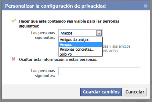 Como configurar la privacidad de Facebook